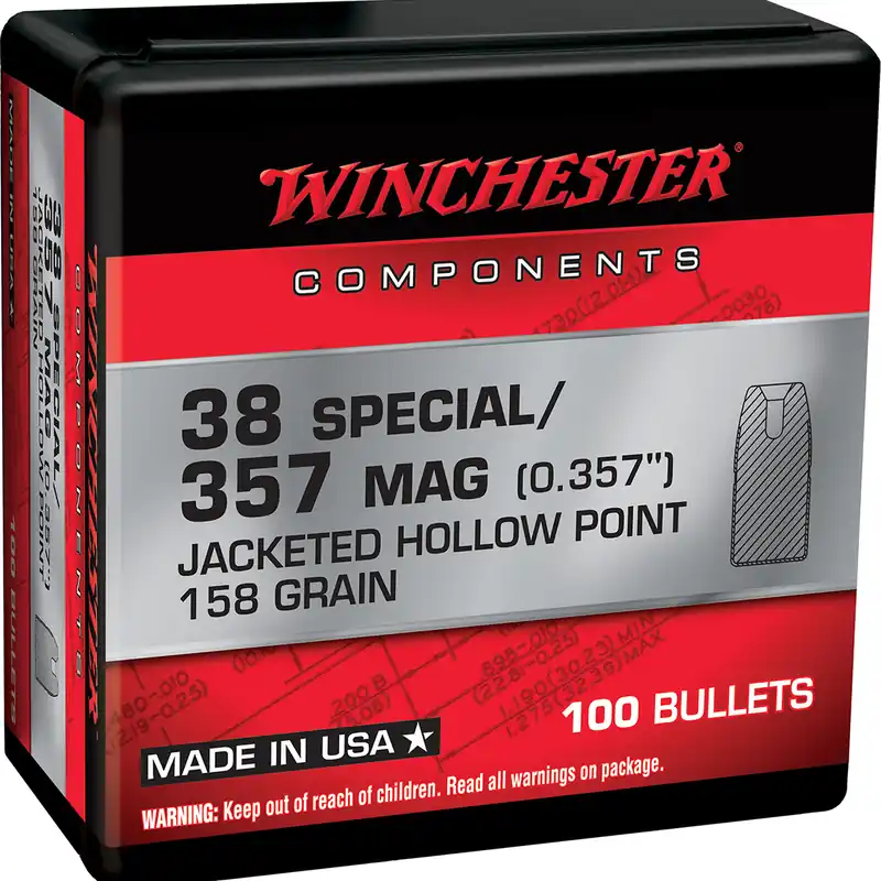 Winchester Ammo 357 Mag 158 Gr JHP 100/Box