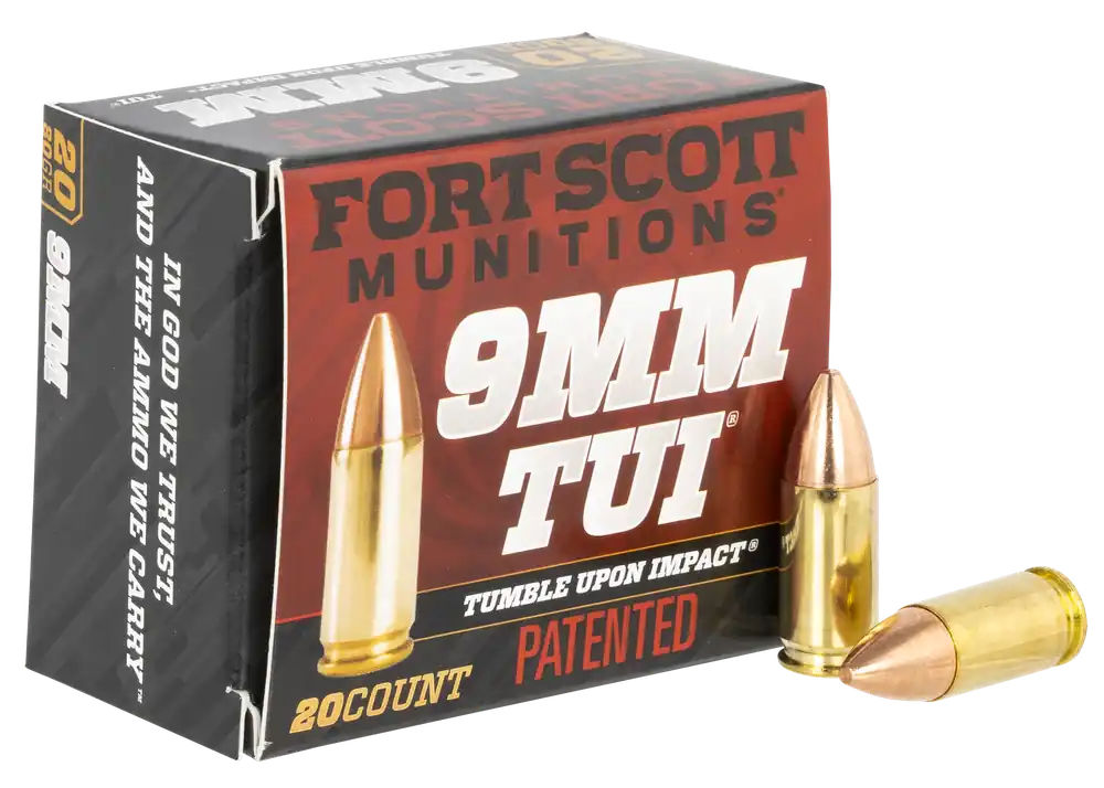 Fort Scott Munitions TUI 9mm Luger 80gr Solid Copper Spun 20rd Box