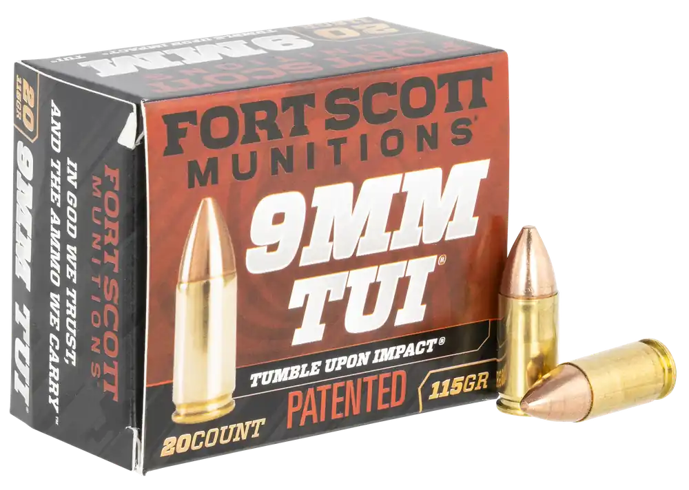 Fort Scott Munitions TUI 9mm Luger 115 gr Solid Copper 20rd Box/ 25 Cs