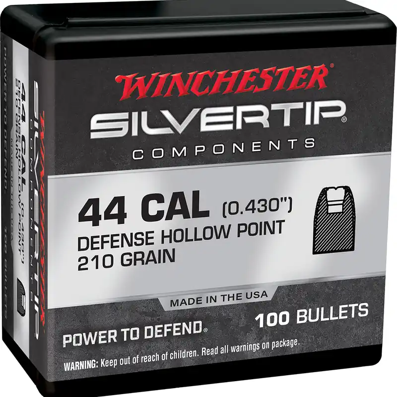 Winchester Ammo 44 Mag 210 Gr Silvertip Hollow Point 100/Box