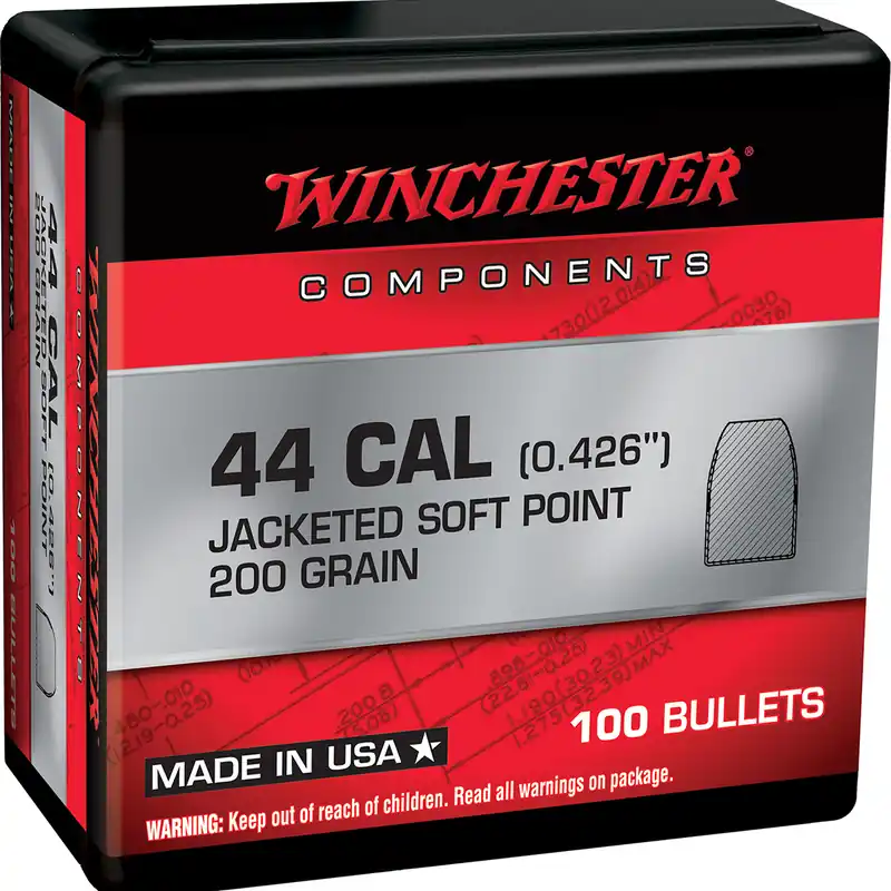 Winchester Ammo 44 Mag 200 Gr SP 100/Box