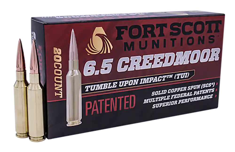 Fort Scott Munitions Tumble Upon Impact 6.5 Creedmoor 130gr Non-Toxic 20rd Box