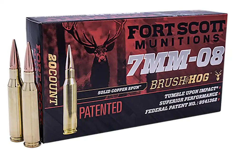Fort Scott Munitions Tumble Upon Impact (TUI) 7mm-08 Rem 120 gr Solid Copper Spun 20 Bx