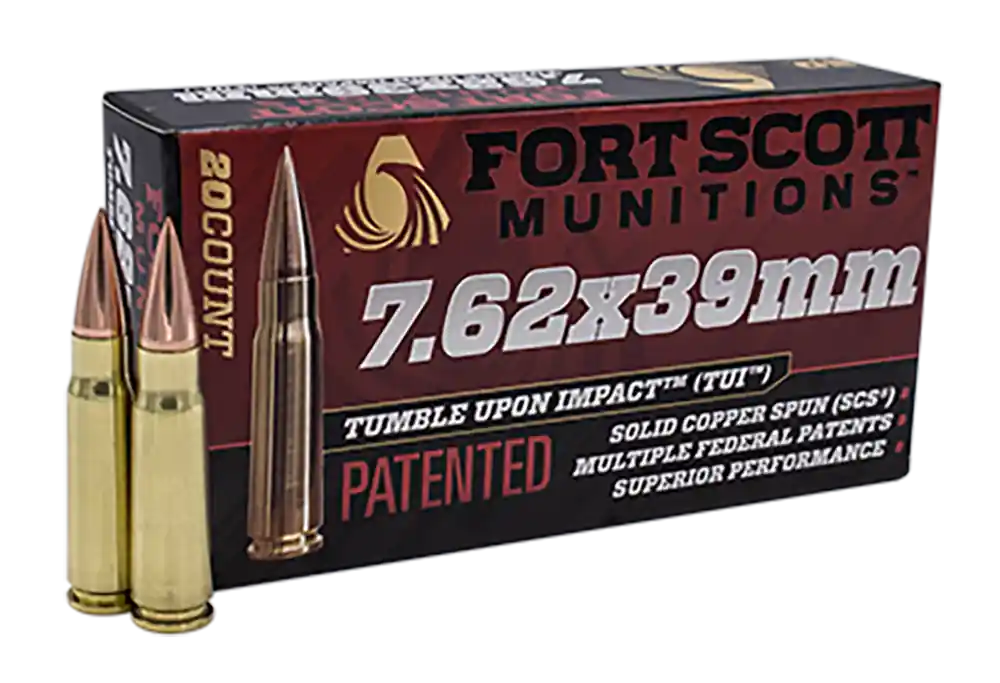 Fort Scott Munitions TUI 7.62x39mm 117gr Non-Toxic 20rd Box