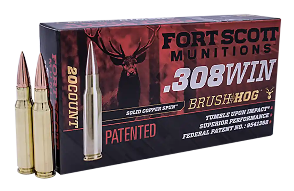 Fort Scott Munitions TUI .308 Win 168gr Solid Copper Spun 20rd Bx/ 10 Cs