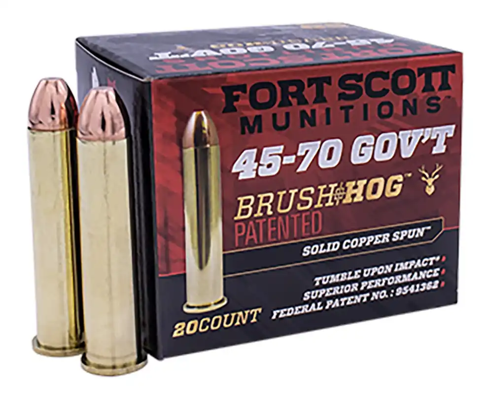 Fort Scott Munitions Tumble Upon Impact 45-70 Gov. 300 Gr. Solid Copper Spun 20/Box