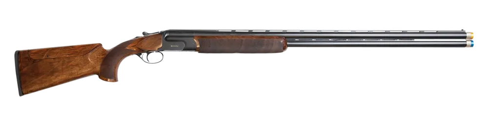 Rizzini USA BR460 Competition 12 Gauge 30" 2rd 2.75" Gold Accent Matte Black Cerakote Turkish Walnut Fixed Pistol Grip Stock Right Hand (Full Size)
