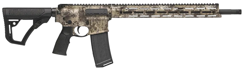 Daniel Defense DDM4 Hunter 5.56 NATO 18" 32+1 Gissele 2-State Trigger 6 Position Stock Black/Kryptek Highlander 0212881702047