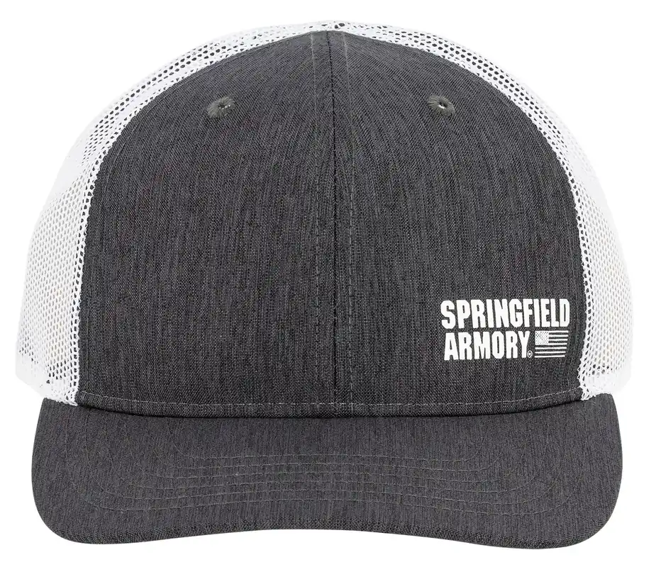 Springfield Armory Flag Trucker Hat Black/Gray Adjustable Snapback OSFA Structured