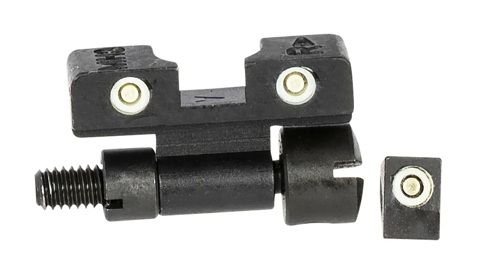 Meprolight USA Mepro Tru-Dot Adjustable Sights Self-Illuminated Green Tritium Front & Rear with Black Frame for S&W K,L,N Frame