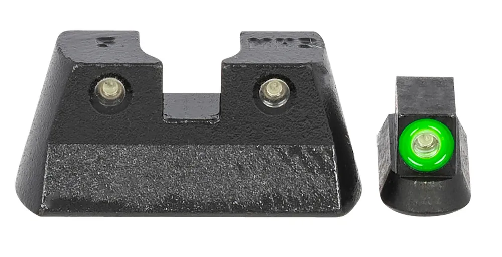Meprolight US Mepro Hyper-Bright Self-Illuminated Sights Fixed Tritium Green Front & Rear Black Frame for CZ 75