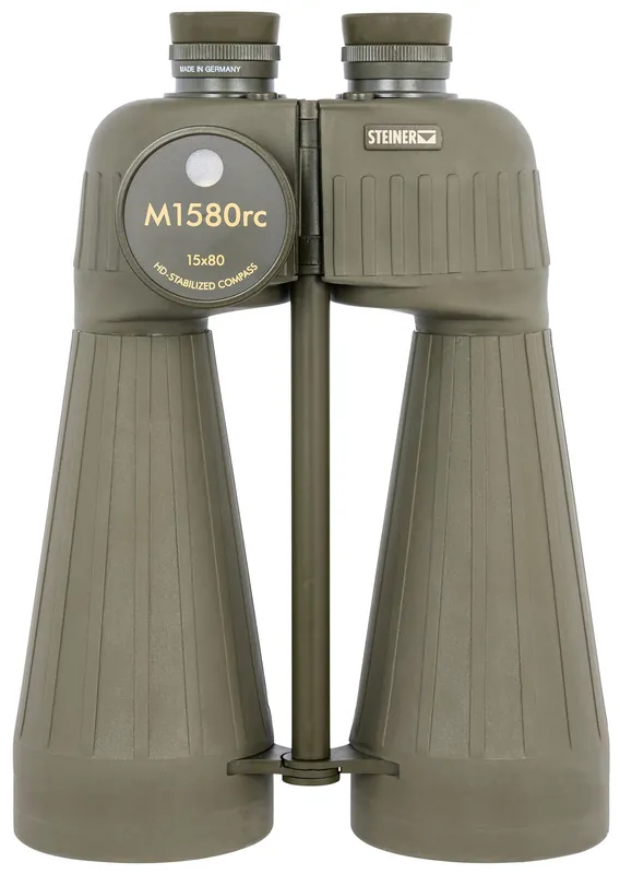 Steiner M1580 Reticle & Compass 15x80mm Range Finding Reticle Floating Prism Green Rubber