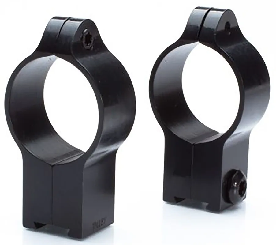 Talley Scope Ring Set For Rimfire Rifles CZ 455/457/512/513 & 452 Euro 11mm Dovetail High 1" Tube Black Aluminum