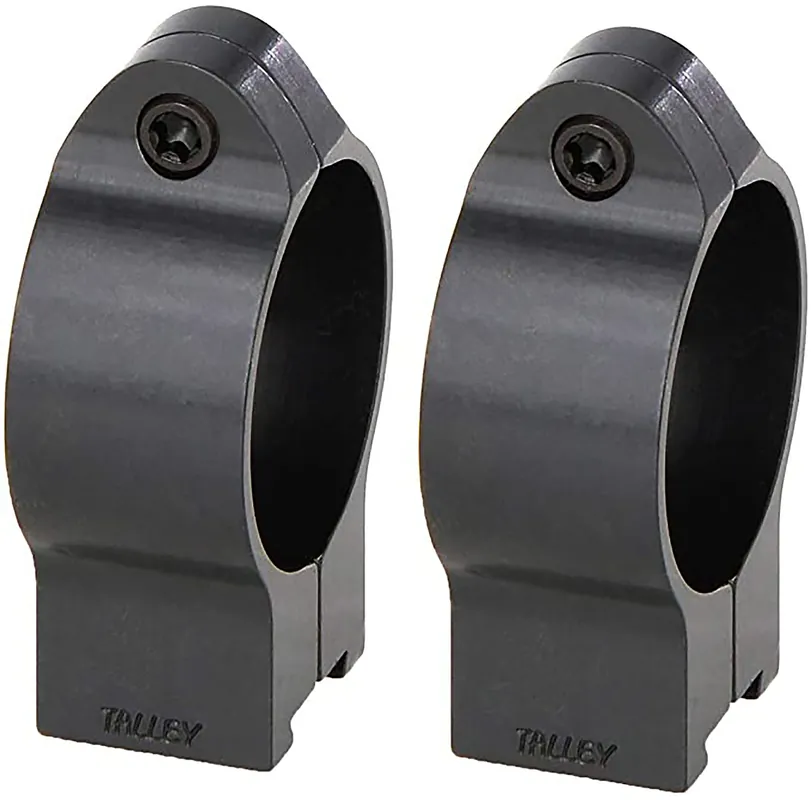 Talley Scope Ring Set For Rimfire Rifles CZ 455/457/512/513 & 452 Euro 11mm Dovetail High 30mm Tube Black Aluminum