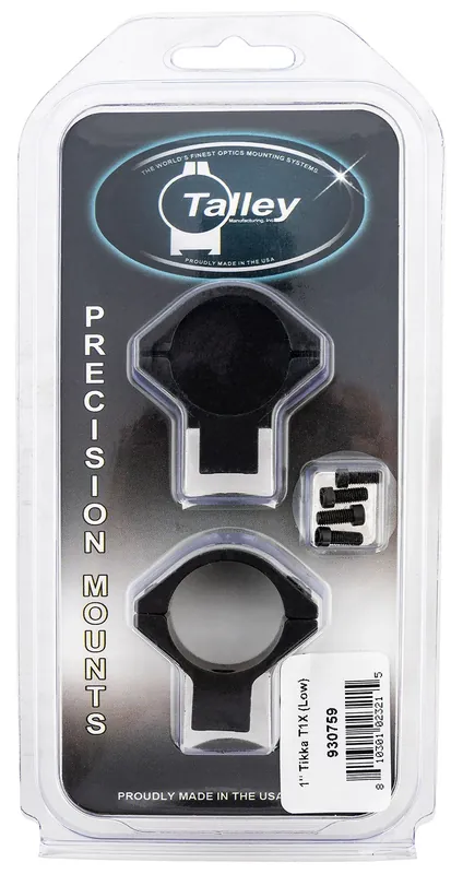 Talley Scope Ring Set For Rifle Tikka T1/T1X Low 1" Tube