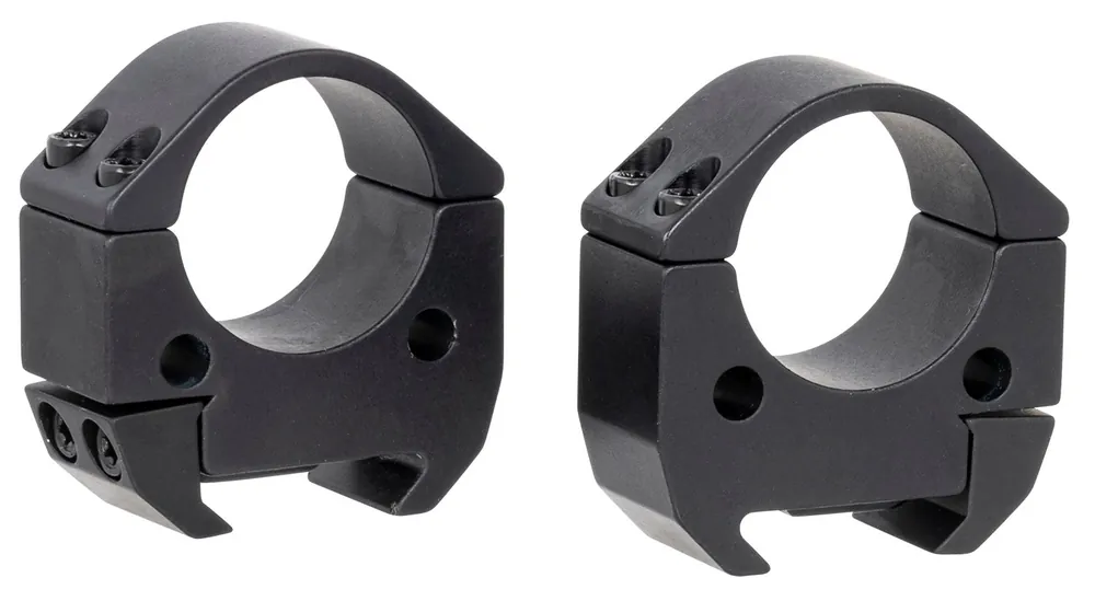 Talley Scope Ring Set For MSR Picatinny Rail Medium 1" Tube Black Anodized Aluminum