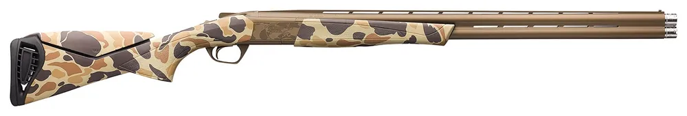 Browning Cynergy Wicked Wing 12 Gauge with 26" Barrel, 3.5" Chamber, 2rd Capacity, Burnt Bronze Cerakote Metal Finish & Vintage Tan Camo with Adjustable Comb Stock Right Hand (Full Size)