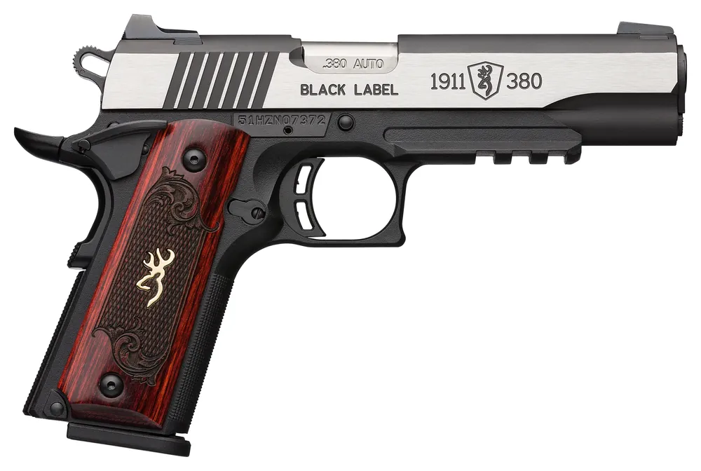 Browning 1911-380 Black Label Medallion Pro Compact 380 ACP 3.63" Pistol Black/Beavertail