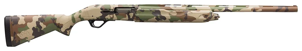 Winchester Guns SX4 Waterfowl Hunter 20 Gauge 28" 4+1 3" Overall Woodland Camo Right Hand (Full Size) Includes 3 Invector-Plus Chokes