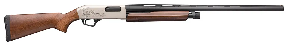 Winchester Guns SXP Upland Field 20 Gauge 26" 5+1 3" Matte Nickel Engraved Rec Grade II/III Satin Turkish Walnut Stock Right Hand (Full Size) Includes 3 Invector-Plus Chokes