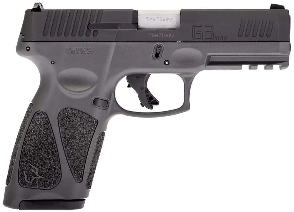 Taurus G3 9mm Luger Pistol 4" 15+1 Gray Finish, Serrated Matte Black Steel Slide