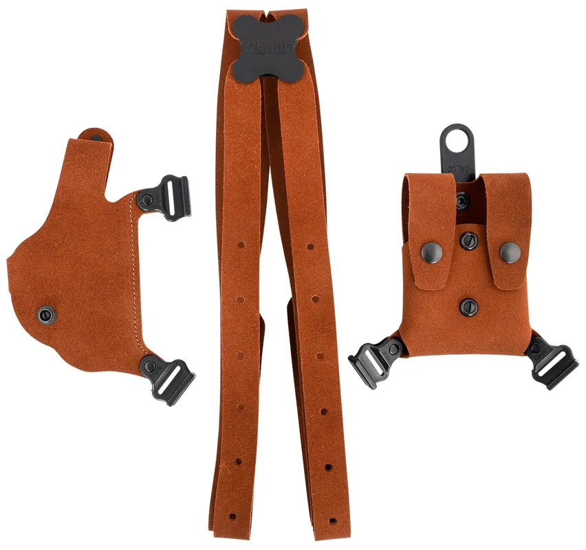 Galco Classic Lite Shoulder System Natural Leather Shoulder Fits Glock 17/22/31 Gen1-5 RH