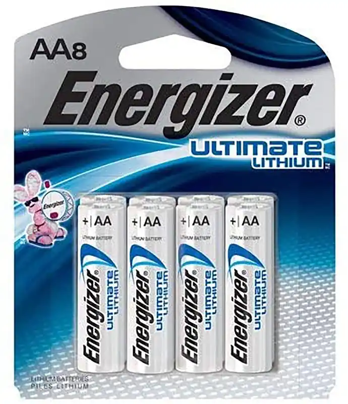 Energizer AA Ultimate 1.5V Lithium 8 Batteries Per Pack