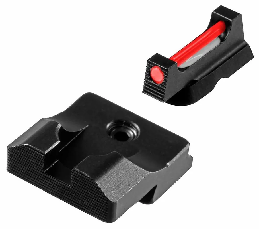 TruGlo Fiber-Optic Pro Square Red Front, Black Rear with Nitride Fortress Finished Frame for CZ 75
