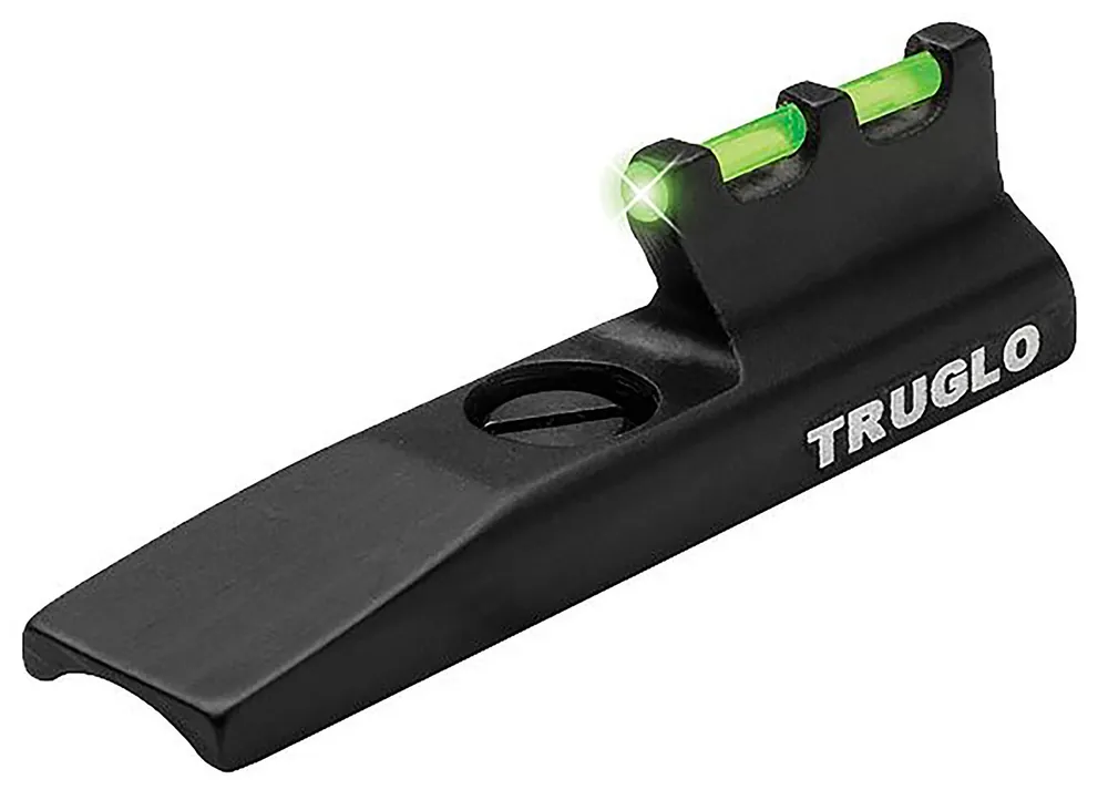 TruGlo Rimfire Front Sight Green Fiber Optic with Black Steel Frame for Most Marlin