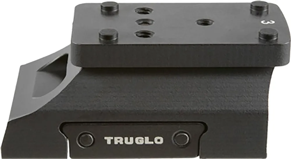 TruGlo Riser Mount Black Anodized Universal Aluminum AR Platform