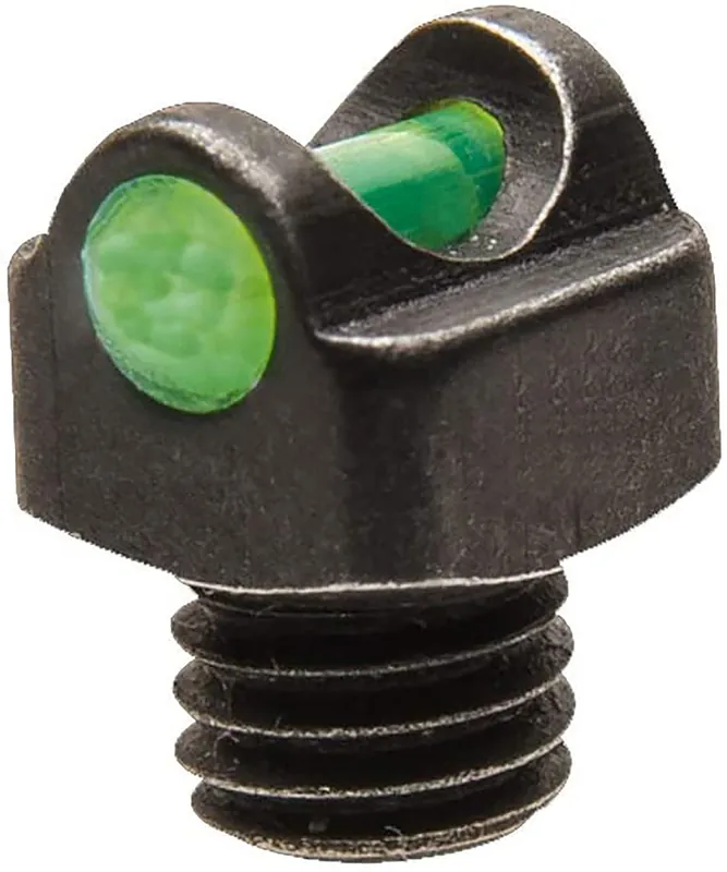 TruGlo StarBrite Deluxe Green Fiber Optic Front Sight with 2.6mm Threads Black Frame for Shotgun
