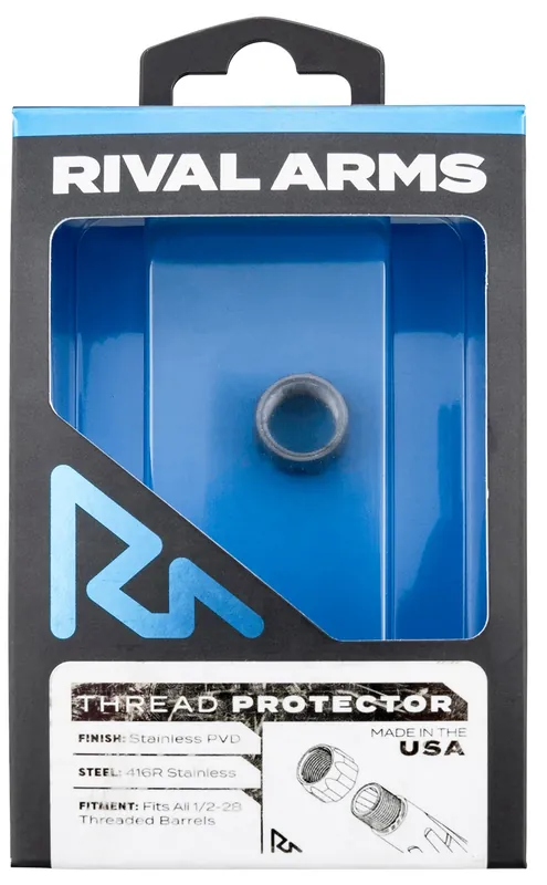 Rival Arms Thread Protector 9mm Luger Stainless PVD 416R Stainless Steel 1/2"-28 tpi