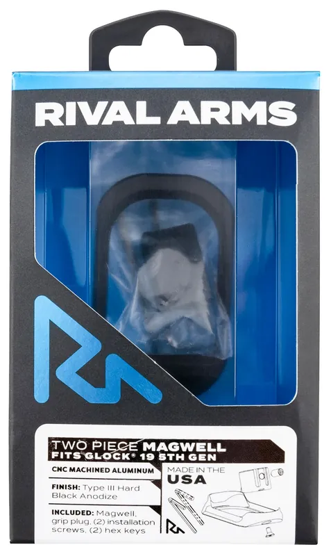 Rival Arms Two Piece Magwell Aluminum Anodized Black Glock 19