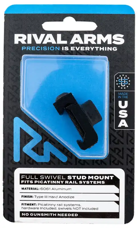 Rival Arms Full Swivel Stud Mount compatible with Picatinny Rail (Swivel Not Included)