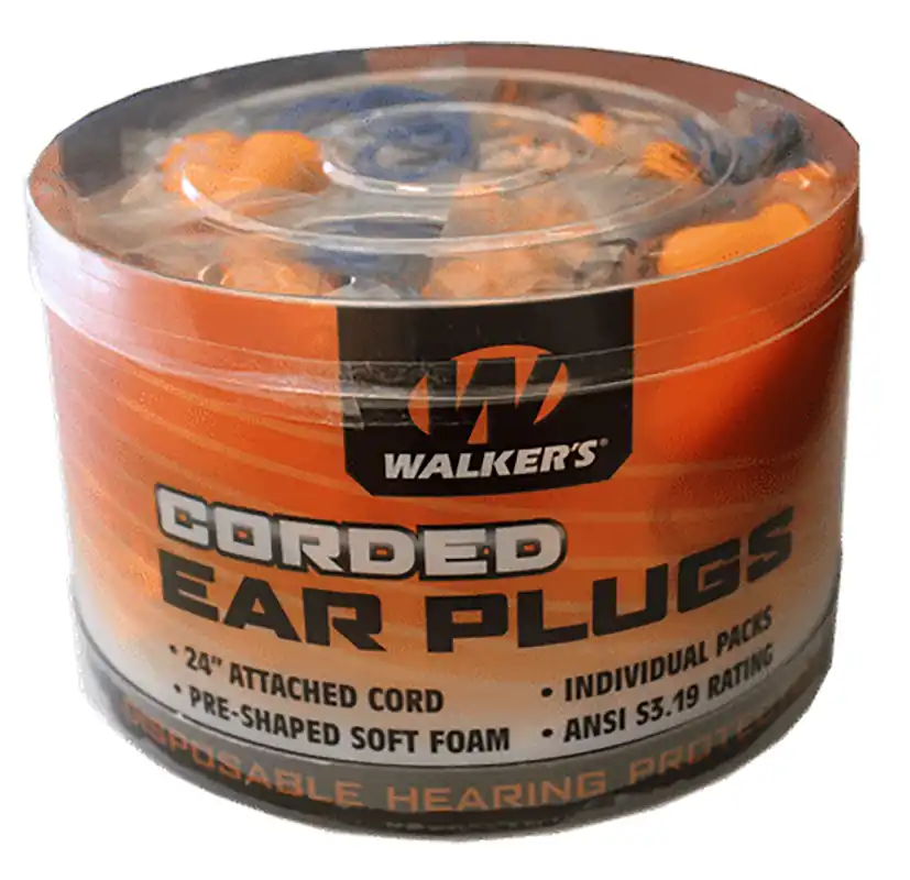 Walker‘s Foam Ear Plugs Orange 32 dB In The Ear