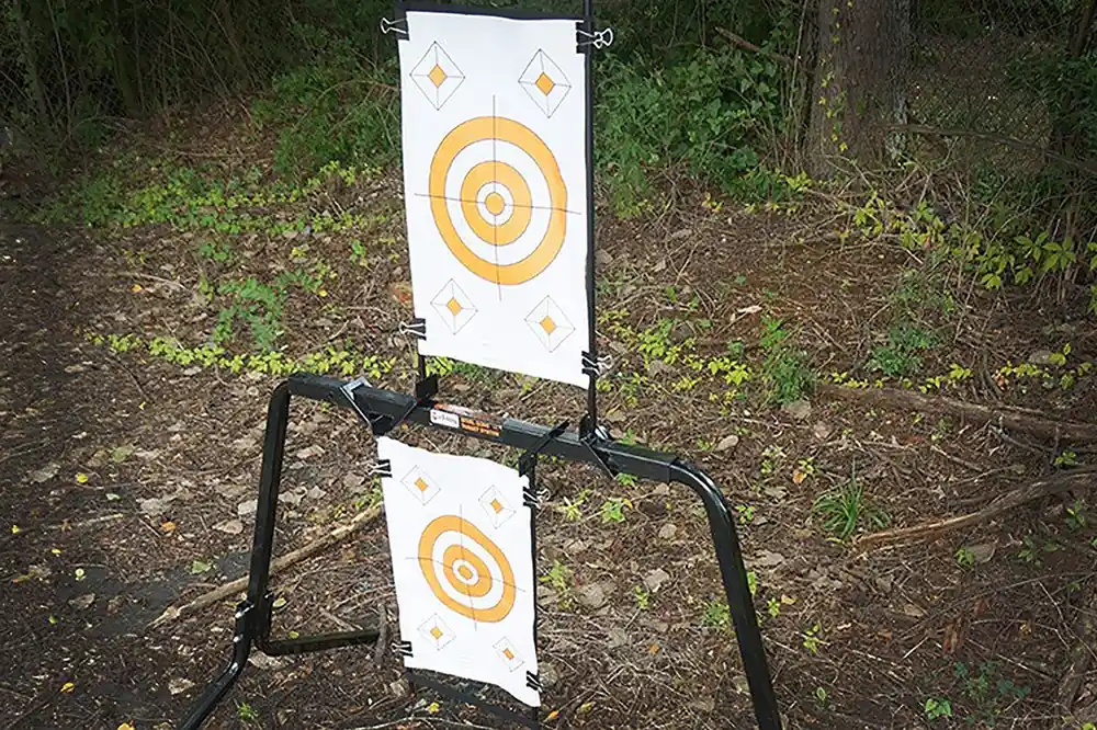 Viking Solutions Convertible Paper Target Stand Black Clip Steel Clip Includes Mounting Hardware