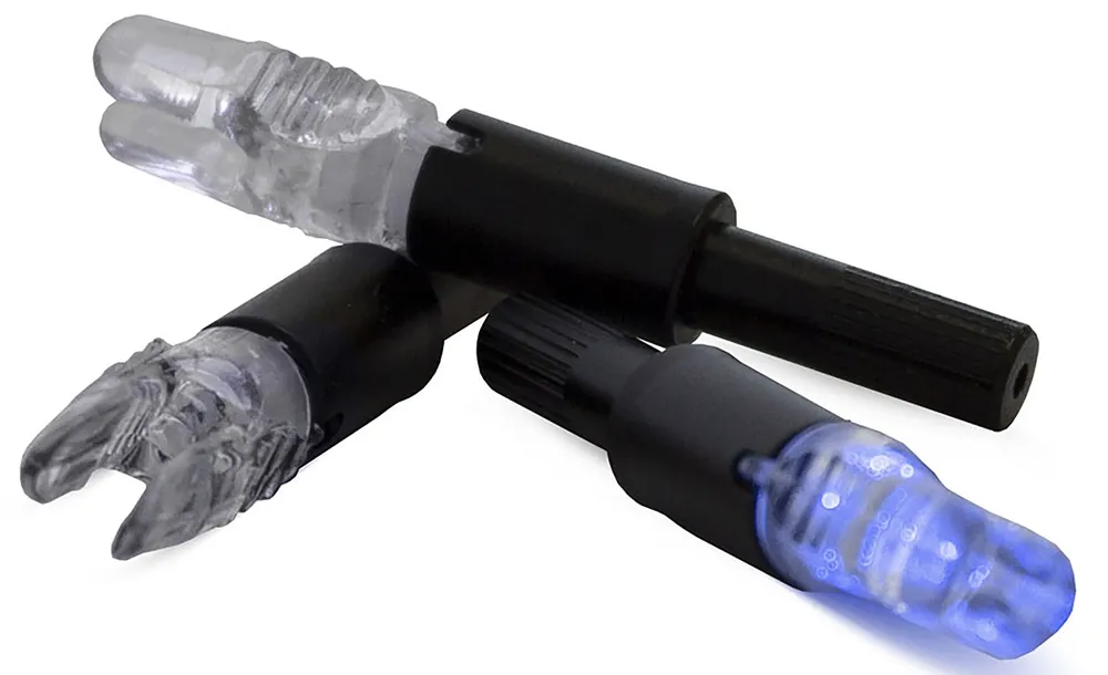 NAP Thunderglo Illuminated Nock Blue 6 Pack