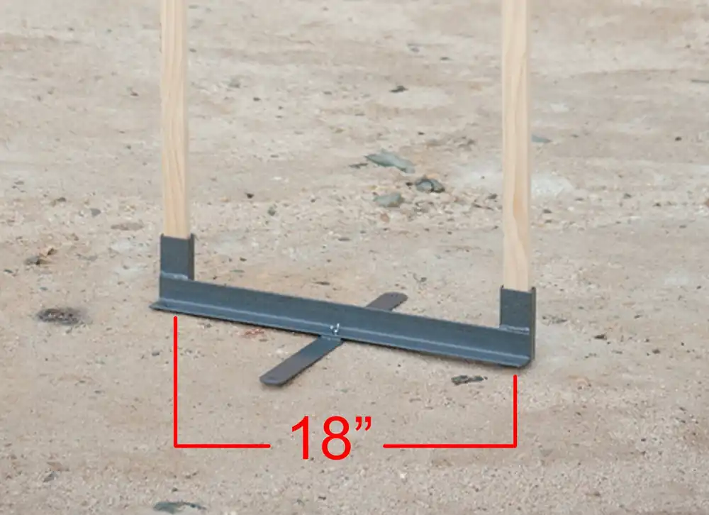 Birchwood Casey Metal Target Stand Gray Standing Metal 18" Standing