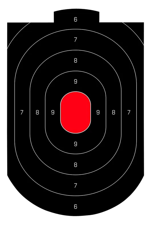 Birchwood Casey Dirty Bird Silhouette Oval Paper Target 12" x 18" 50 Per Pkg