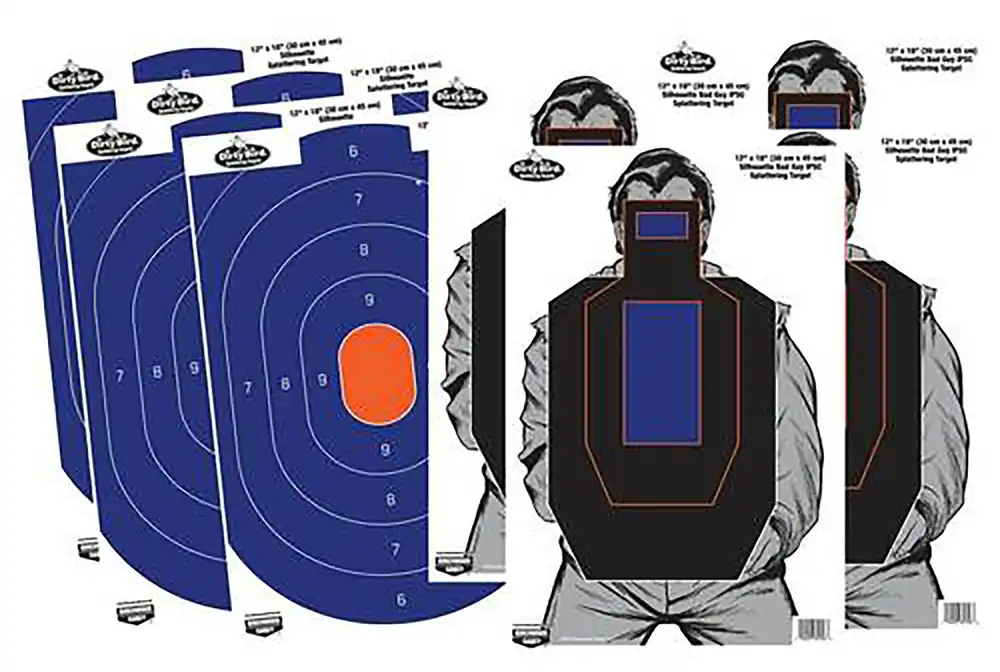 Birchwood Casey Dirty Bird Combo Pack Silhouette Paper Target 12" x 18" 8 Per Pkg
