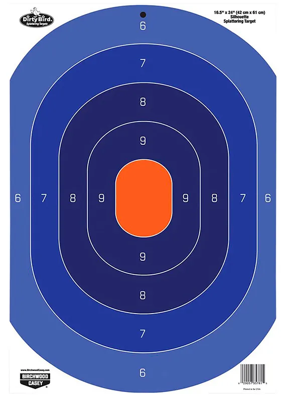 Birchwood Casey Dirty Bird Silhouette Oval Silhouette Tagboard Target 16.50" x 24" 3 Per Pkg