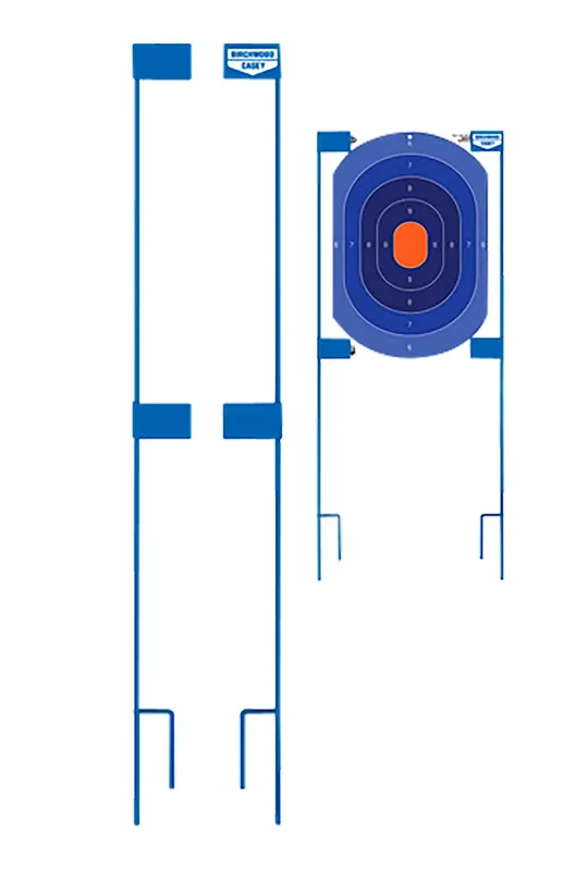 Birchwood Casey Adjustable Target Stakes 36" Stand Blue Steel Target 36" 2