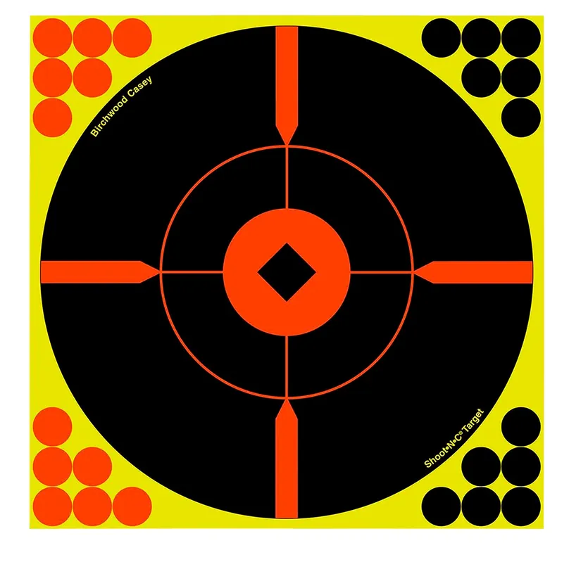 Birchwood Casey Shoot-N-C Bullseye BMW Bullseye Adhesive Paper Target 12" 100 Per Pkg