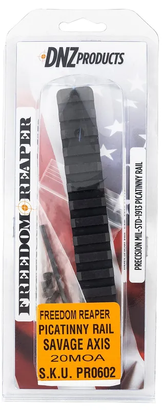 DNZ Freedom Reaper Picatinny Rail Rifle Savage Axis 20 MOA Black Anodized Aluminum