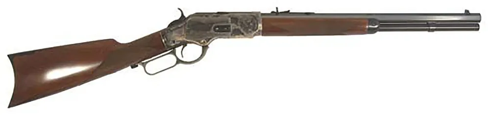 Cimarron 1873 Saddle Full Size 38 Special 357 Mag Rifle 10+1 Rd 18" Blued Octagon Steel Barrel Walnut Stock CA2010G35