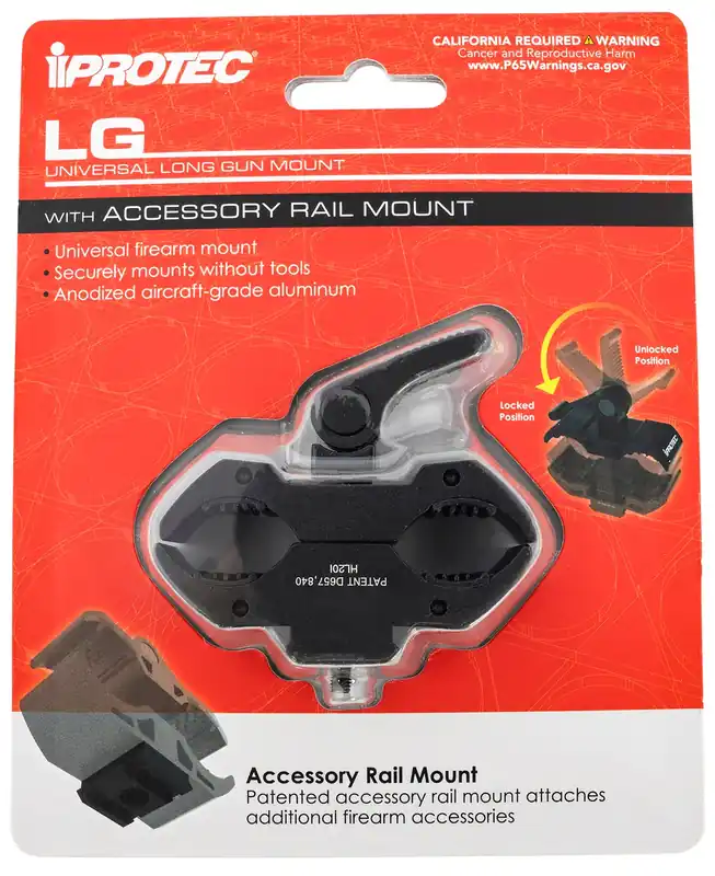 iProtec Universal Mount w/Accessory Rail Mount, Long Gun
