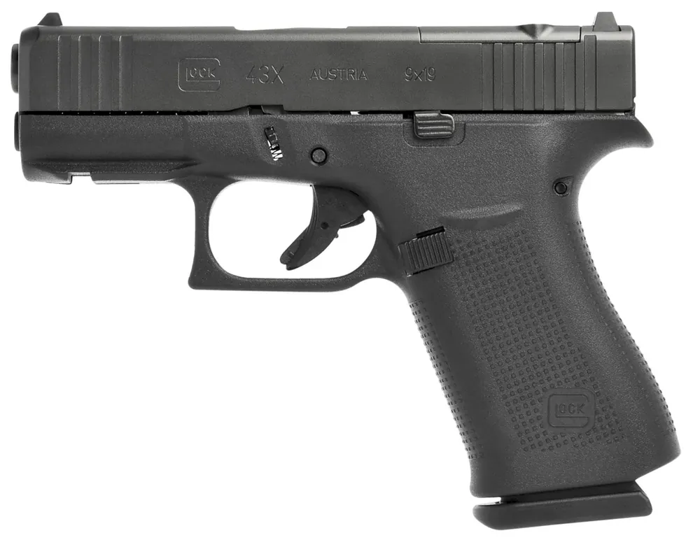 Glock G43X MOS 9mm Luger Pistol 3.41" Black UX4350201FRMOS