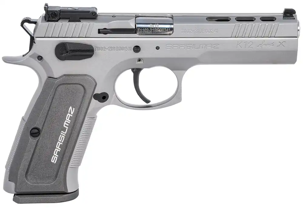 SAR USA K12 Sport X Duty 9mm Luger Pistol 4.70" Matte Stainless K12STSPX