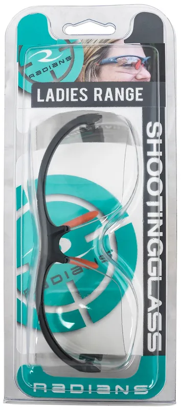 Radians Ladies Range Eyewear Clear Lens Gray with Coral Accents Frame