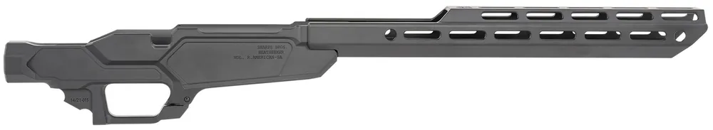 Sharps Bros Heatseeker Chassis Matte Black Cerakote 6061-T6 Aluminum with 14" M-LOK Handguard for Ruger American Short Action